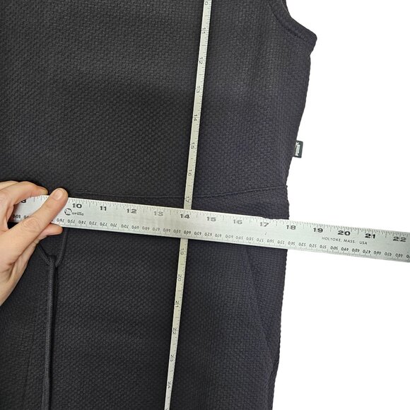 Puma NWOT Sleevelss Black White Jumpsuit Drawsting Waist  pockets Women's Size M - Picture 5 of 15